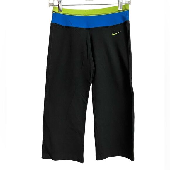 NWT Nike Women's Cotton Blend Capri Pants Size XS Black, Blue, Green Low Rise - Picture 1 of 11